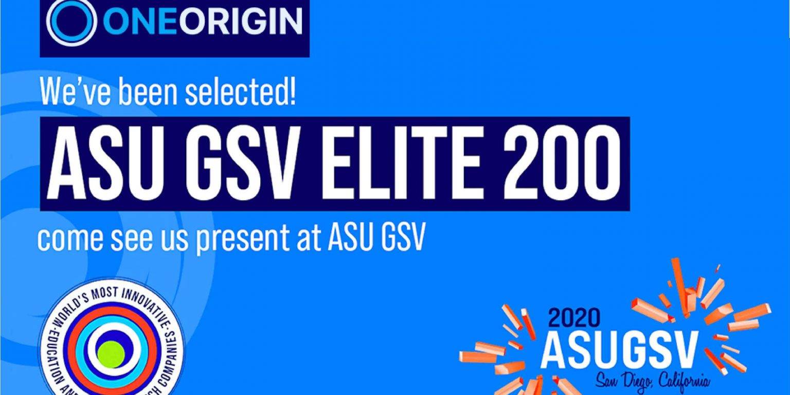 OneOrigin selected by ASU GSV | Elite 200